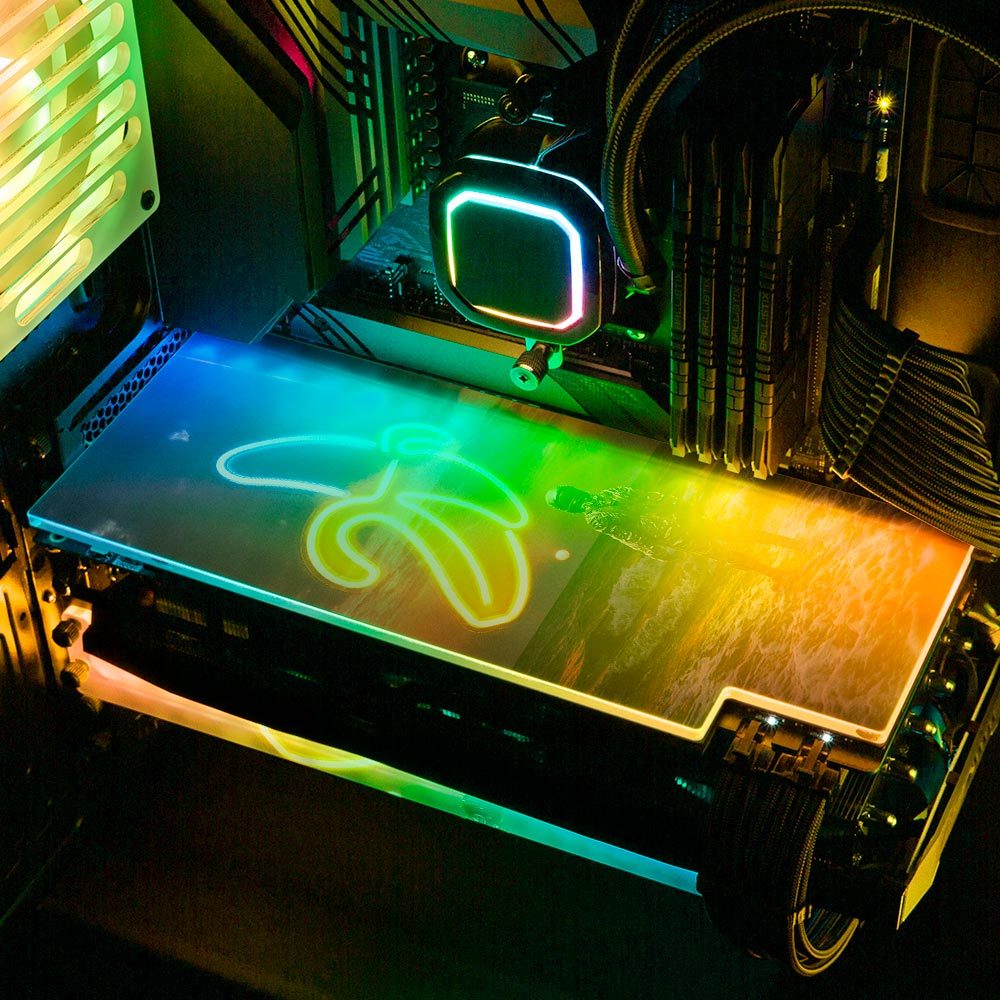 Banana RGB GPU Backplate - Seamless - V1Tech