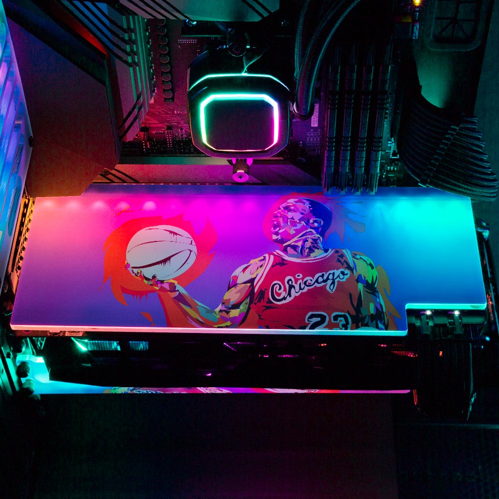 Basketball MVP RGB GPU Backplate - Technodrome1 - V1Tech