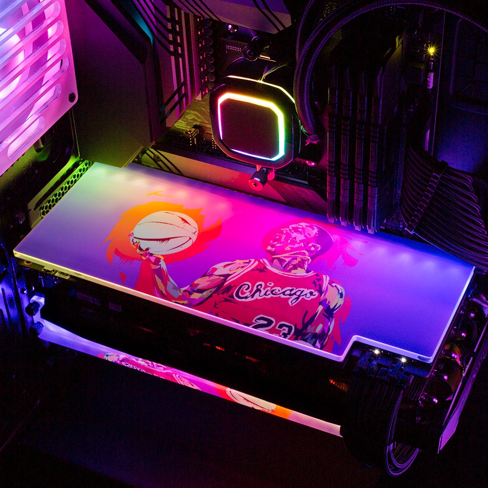 Basketball MVP RGB GPU Backplate - Technodrome1 - V1Tech