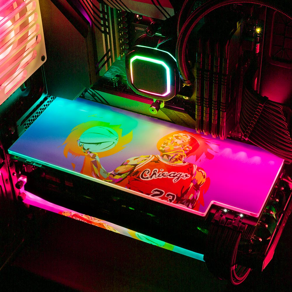 Basketball MVP RGB GPU Backplate - Technodrome1 - V1Tech