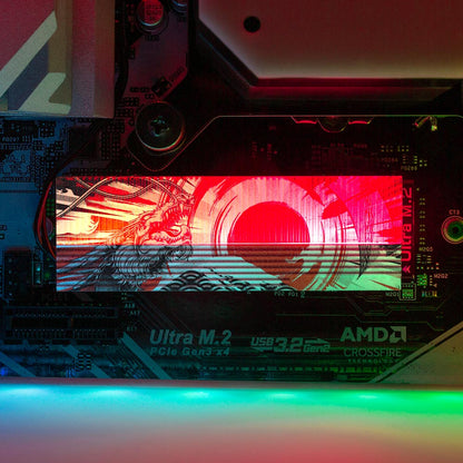 Battle of the Fire Dragon M.2 Heatsink Cover with ARGB Lighting - Daniele Caruso - V1Tech