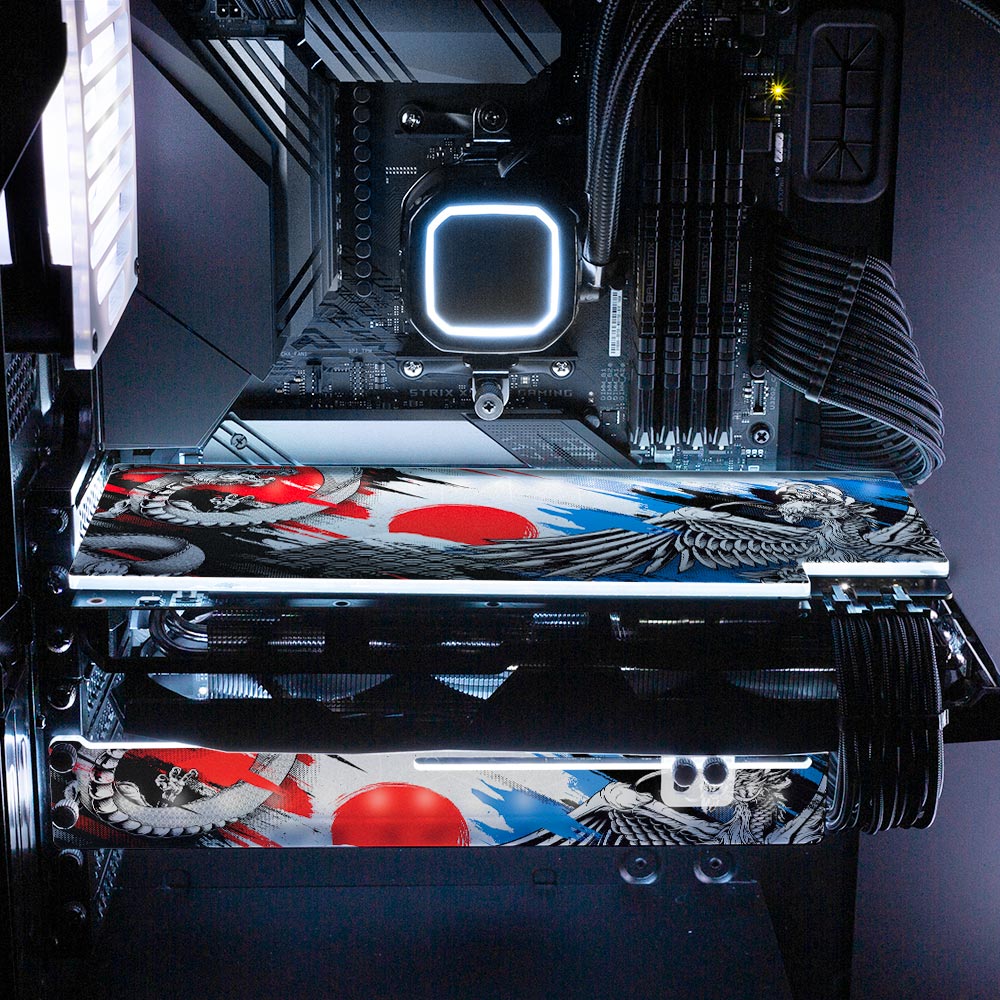 Battle of the Water Dragon RGB GPU Backplate - Daniele Caruso - V1Tech