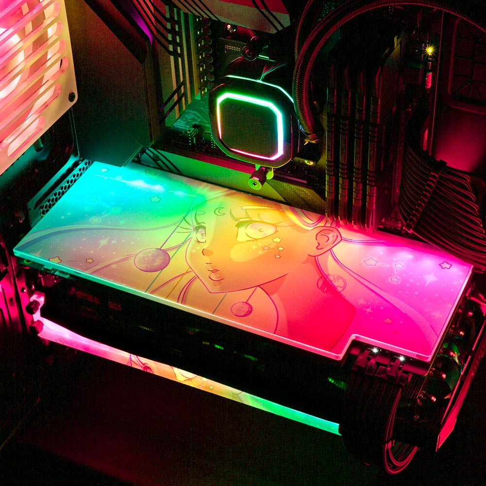 Be the Center RGB GPU Backplate - Piumeli - V1Tech