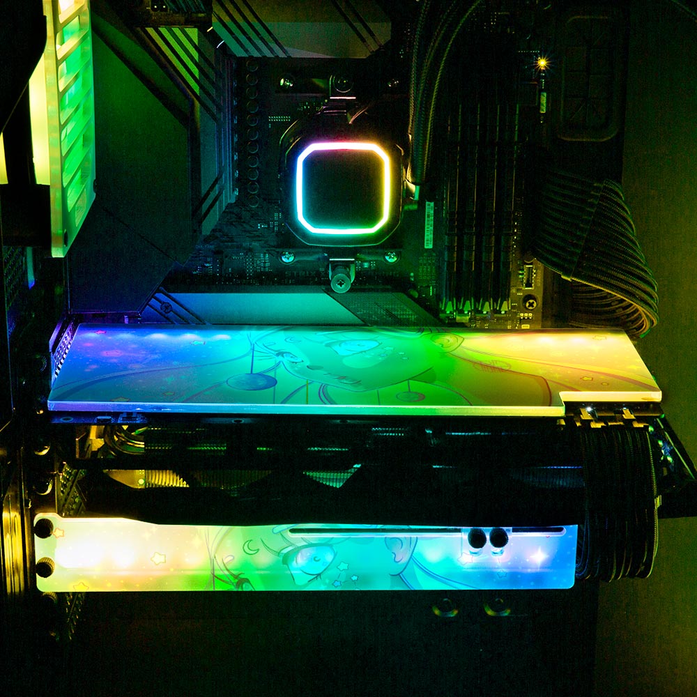 Be the Center RGB GPU Support Bracket - Piumeli - V1Tech