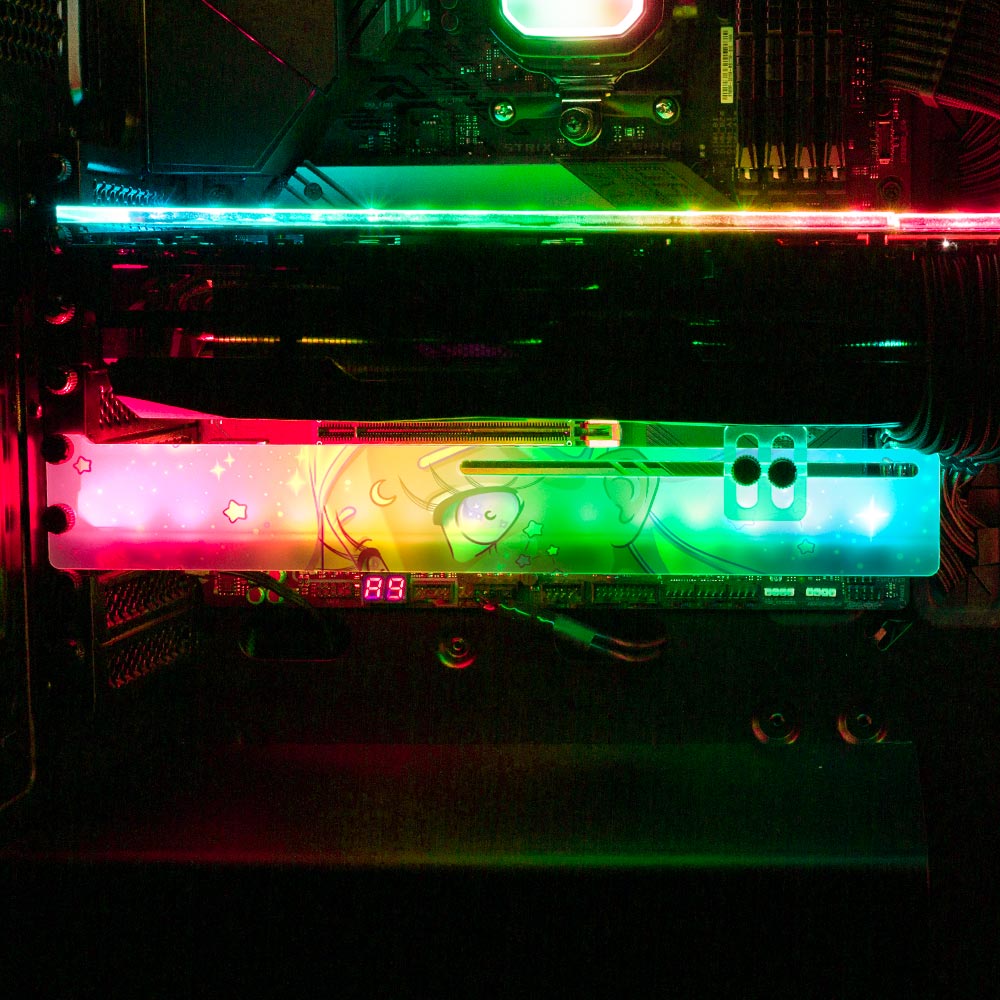 Be the Center RGB GPU Support Bracket - Piumeli - V1Tech