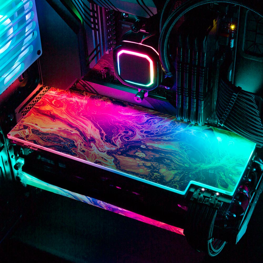 Believe in Yourself RGB GPU Backplate - Geoglyser - V1Tech