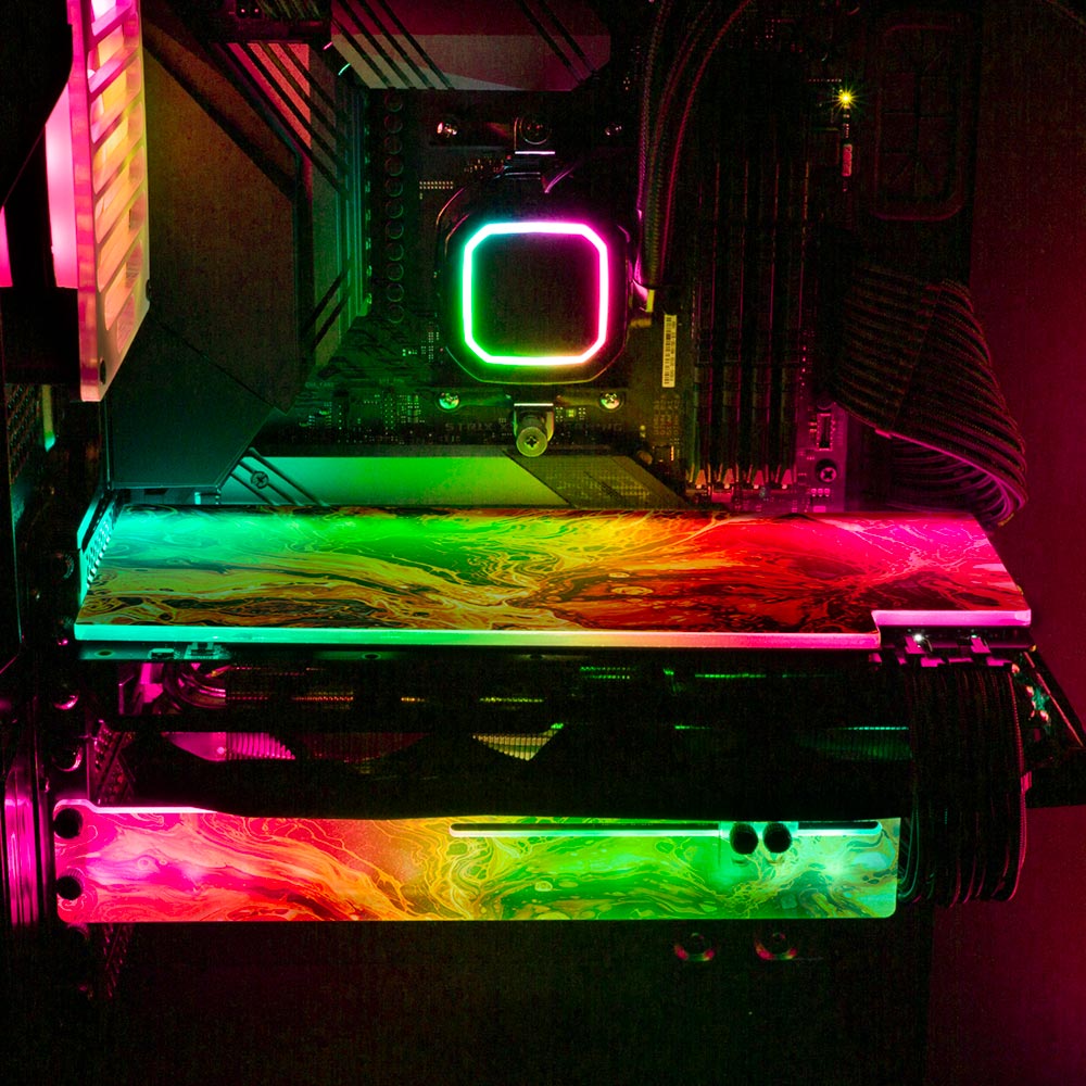 Believe in Yourself RGB GPU Support Bracket - Geoglyser - V1Tech