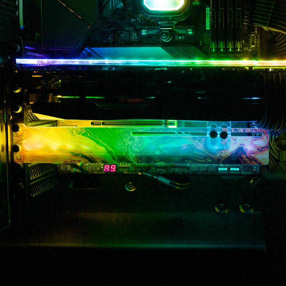 Believe in Yourself RGB GPU Support Bracket - Geoglyser - V1Tech