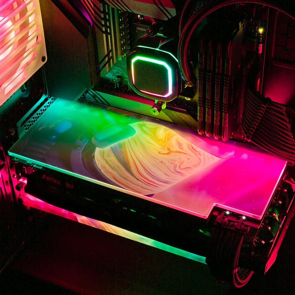 Between Worlds RGB GPU Backplate - Seamless - V1Tech