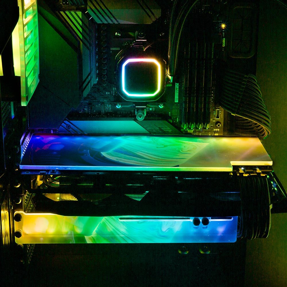 Between Worlds RGB GPU Backplate - Seamless - V1Tech