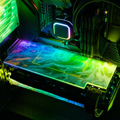 Beyond Sight RGB GPU Backplate - Geoglyser - V1Tech