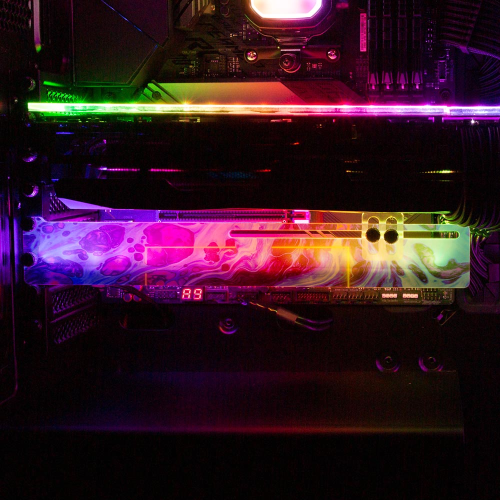 Beyond Sight RGB GPU Support Bracket - Geoglyser - V1Tech