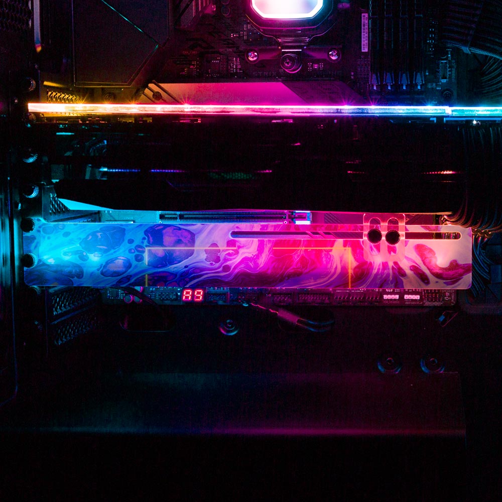 Beyond Sight RGB GPU Support Bracket - Geoglyser - V1Tech