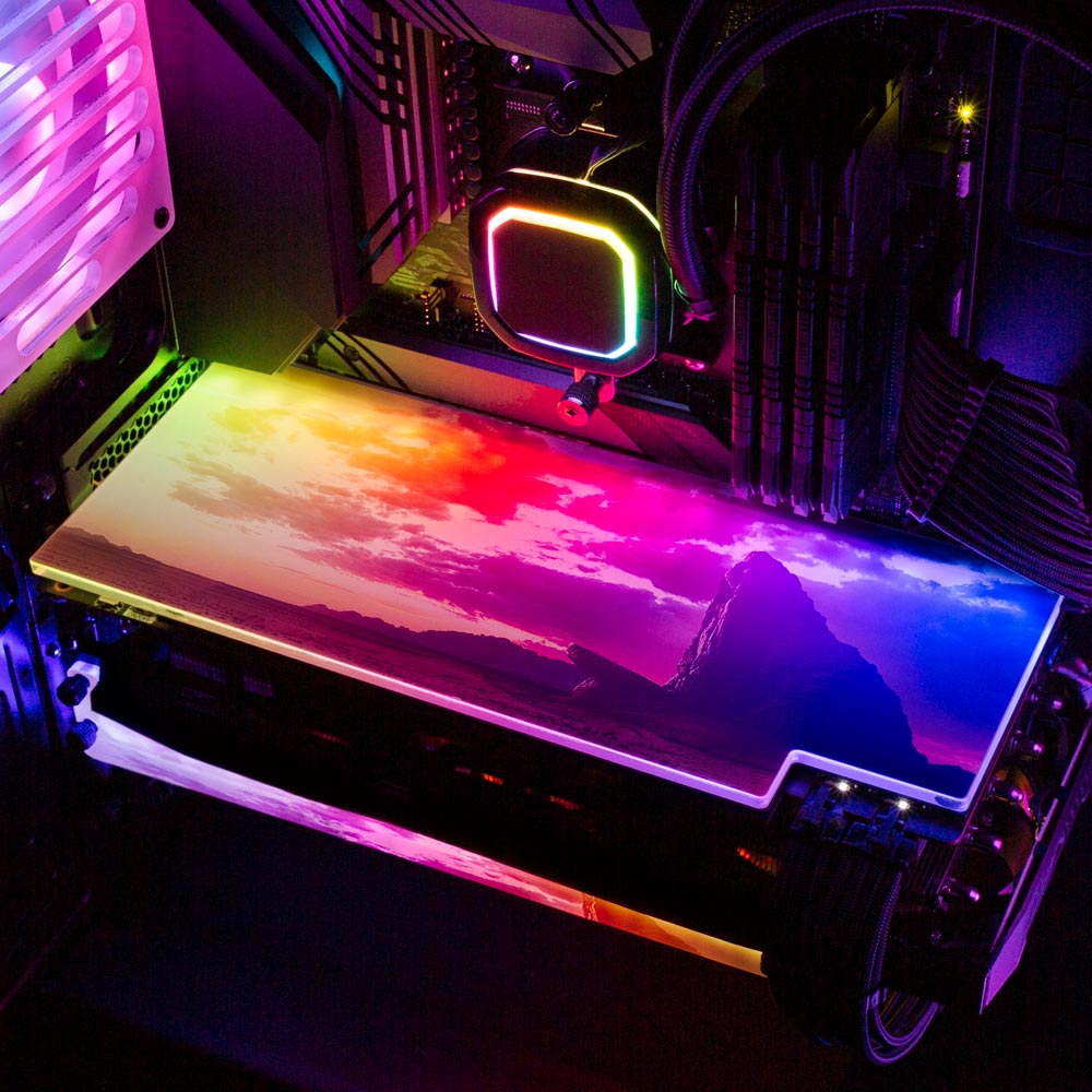 Big Cat Reflection RGB GPU Backplate - Nogar007 - V1Tech