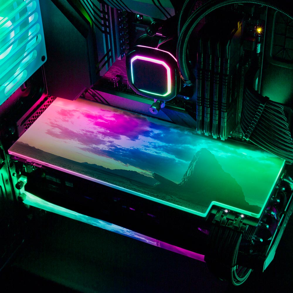 Big Cat Reflection RGB GPU Backplate - Nogar007 - V1Tech