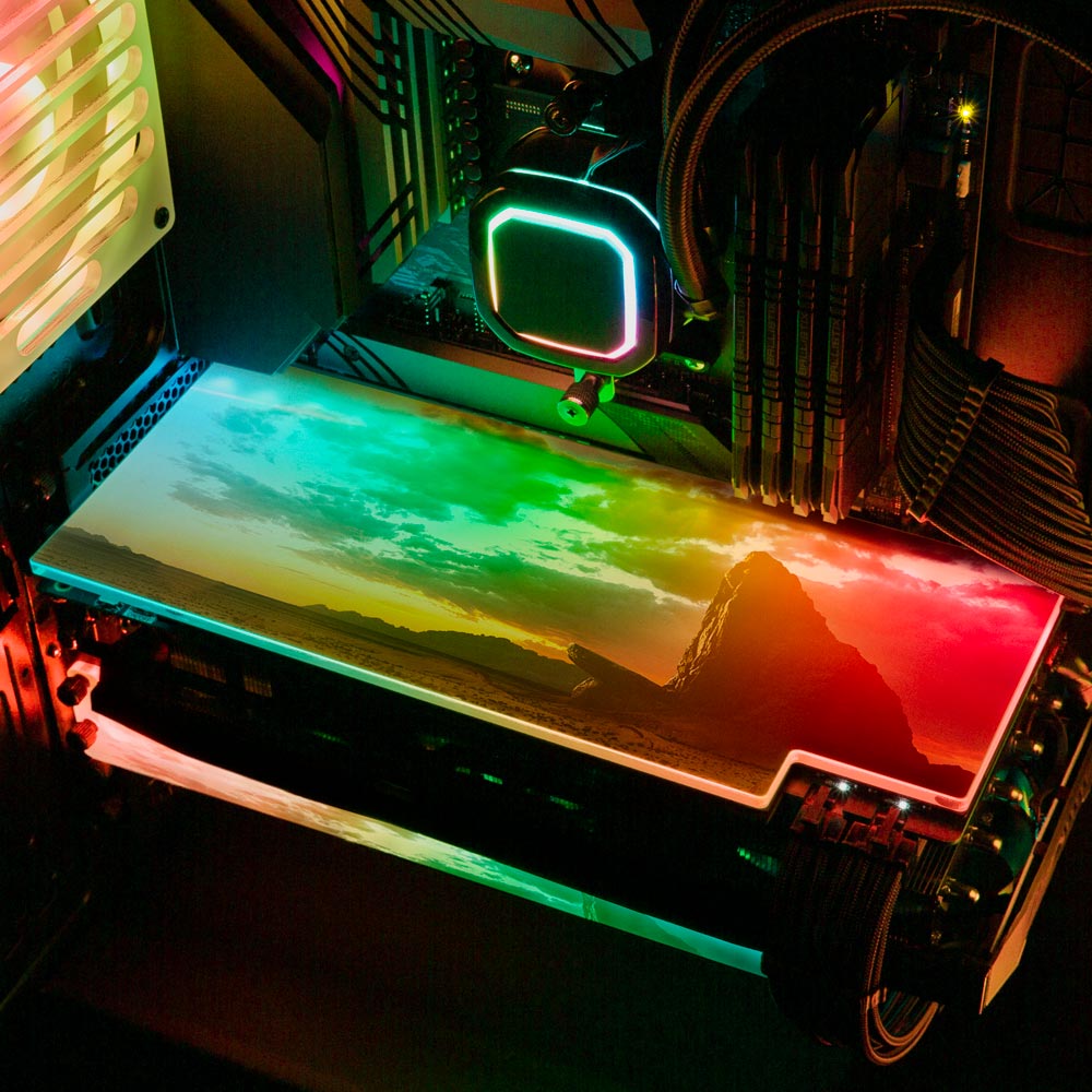 Big Cat Reflection RGB GPU Backplate - Nogar007 - V1Tech