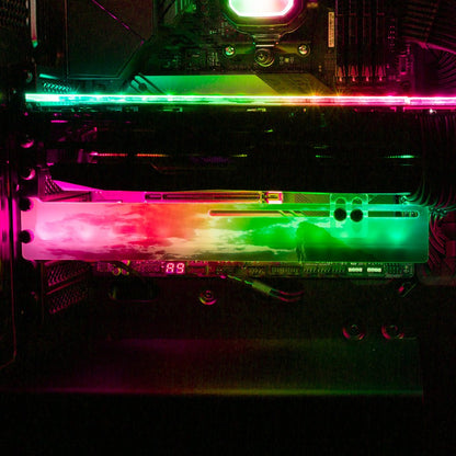 Big Cat Reflection RGB GPU Support Bracket - Nogar007 - V1Tech