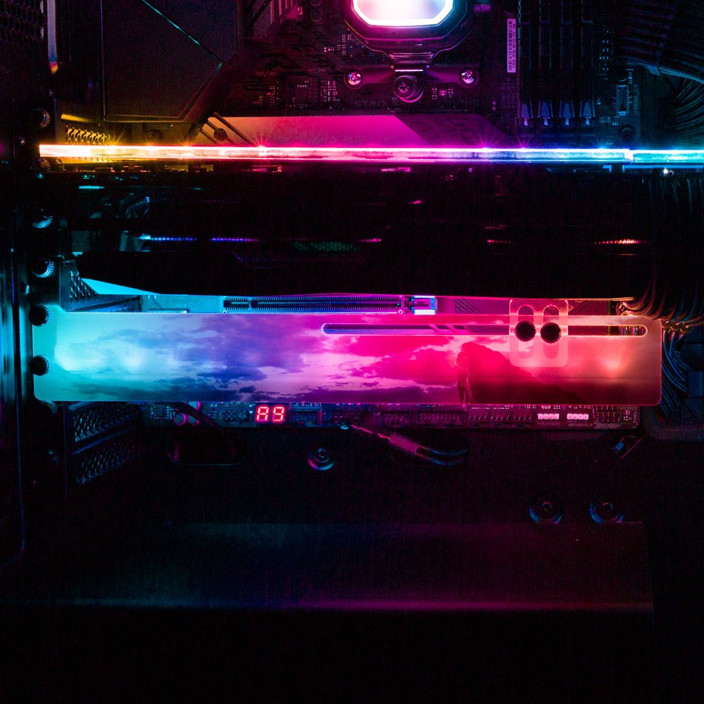 Big Cat Reflection RGB GPU Support Bracket - Nogar007 - V1Tech