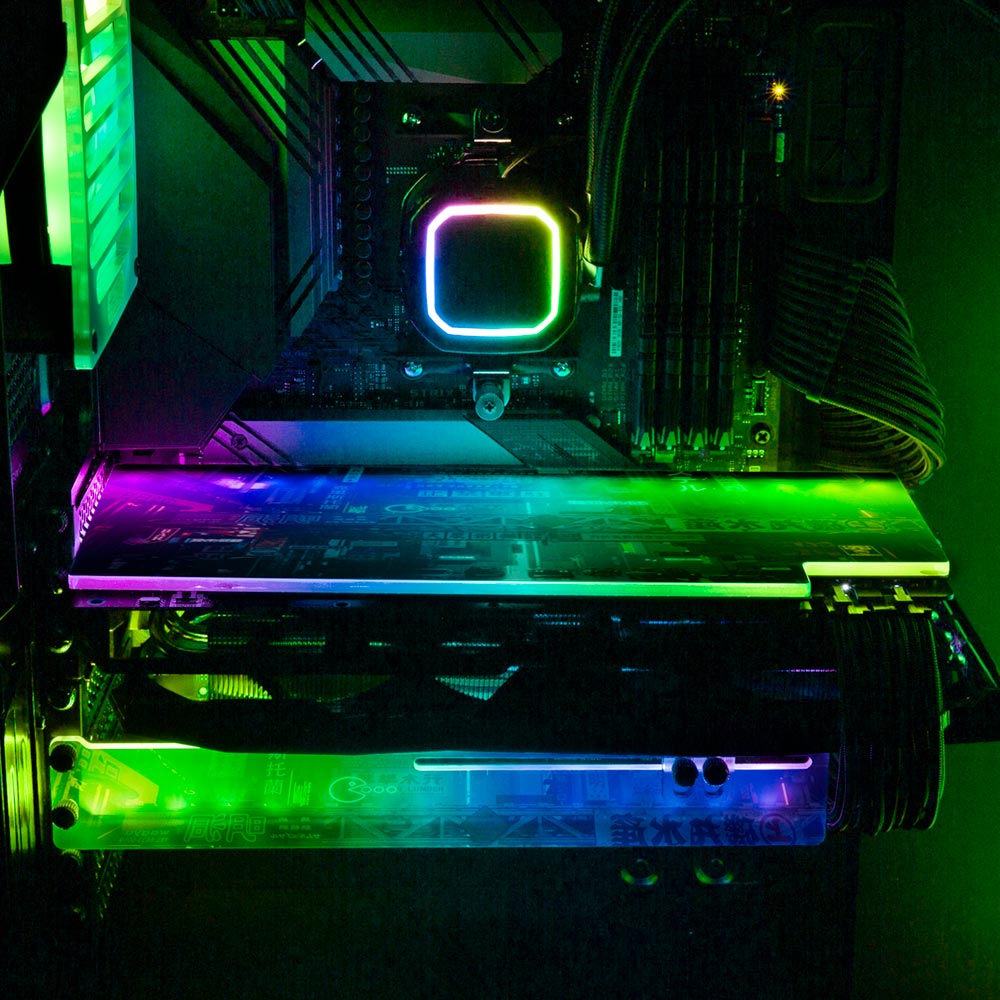 Big Mess RGB GPU Backplate - Skie Graphic Studio - V1Tech