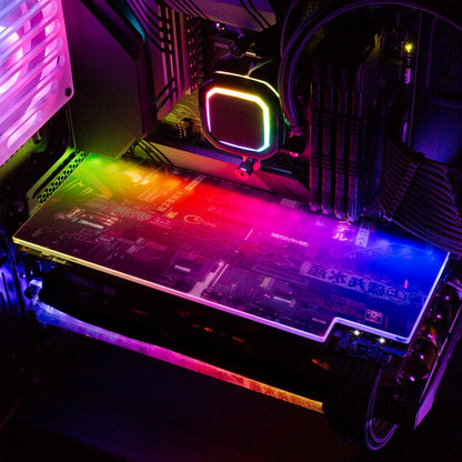 Big Mess RGB GPU Backplate - Skie Graphic Studio - V1Tech