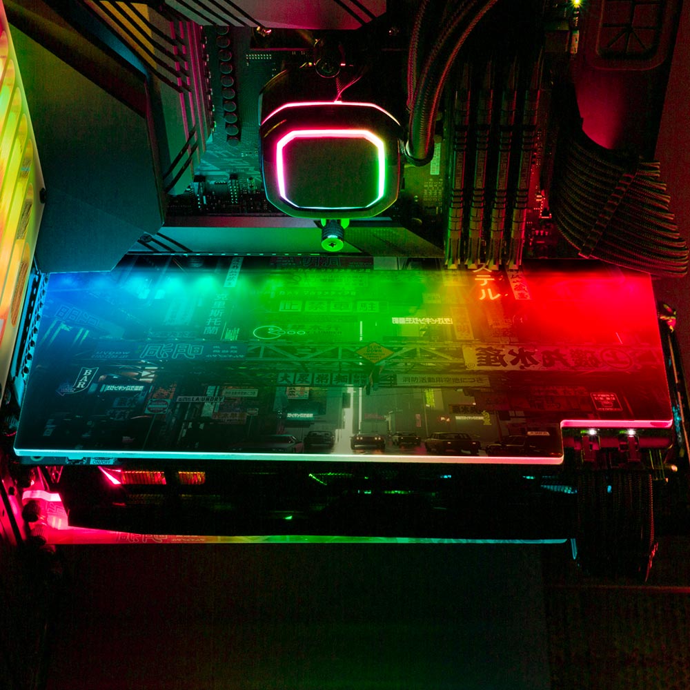 Big Mess RGB GPU Backplate - Skie Graphic Studio - V1Tech