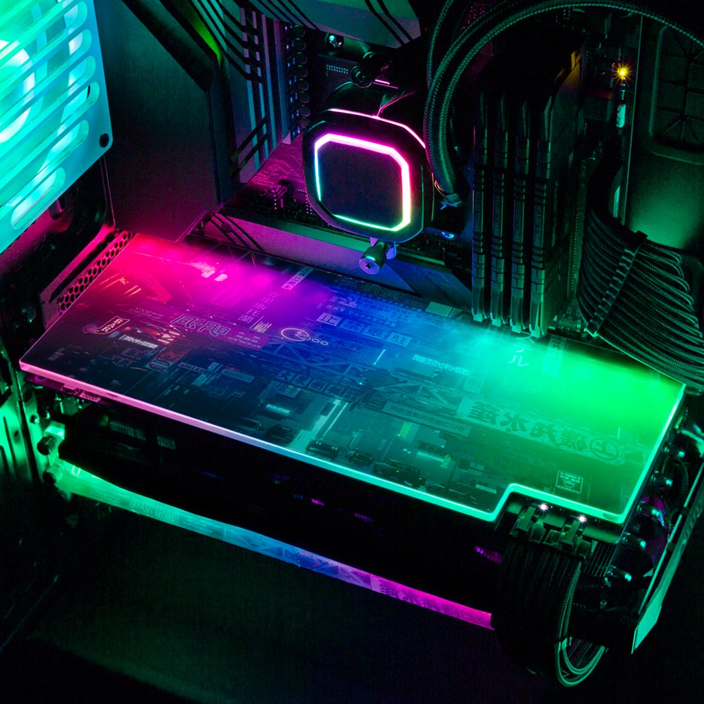 Big Mess RGB GPU Backplate - Skie Graphic Studio - V1Tech