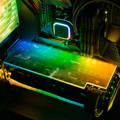 Big Mess RGB GPU Backplate - Skie Graphic Studio - V1Tech