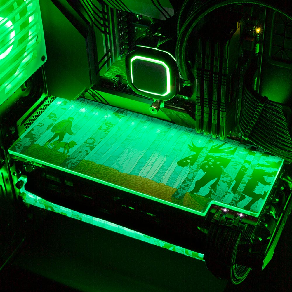 Birch Forest RGB GPU Backplate - Kuurakuu - V1Tech