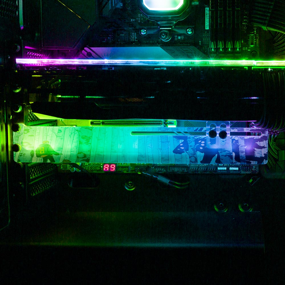 Birch Forest RGB GPU Support Bracket - Kuurakuu - V1Tech