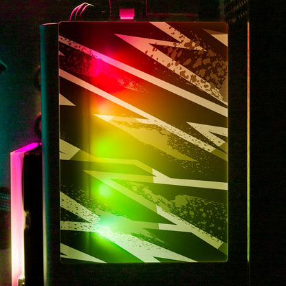 Black 80s Electric RGB SSD Cover Vertical - V1Tech