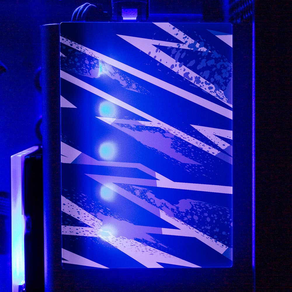 Black 80s Electric RGB SSD Cover Vertical - V1Tech