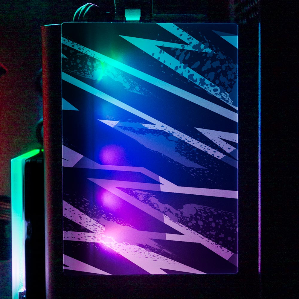 Black 80s Electric RGB SSD Cover Vertical - V1Tech