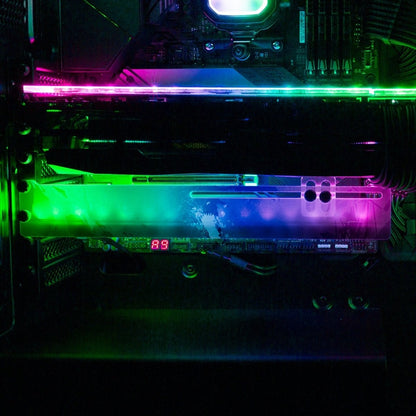 Black Dragon Breath RGB GPU Support Bracket - V1Tech