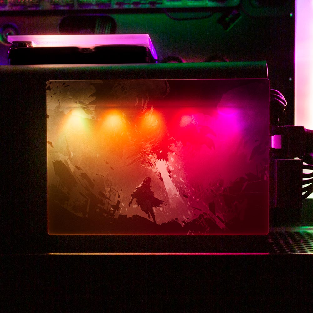 Black Dragon Breath RGB SSD Cover Horizontal - V1Tech