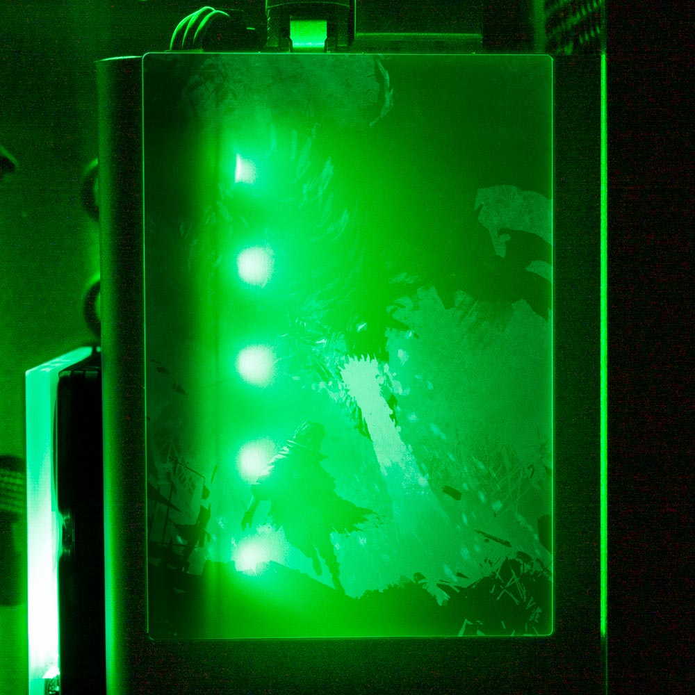 Black Dragon Breath RGB SSD Cover Vertical - V1Tech