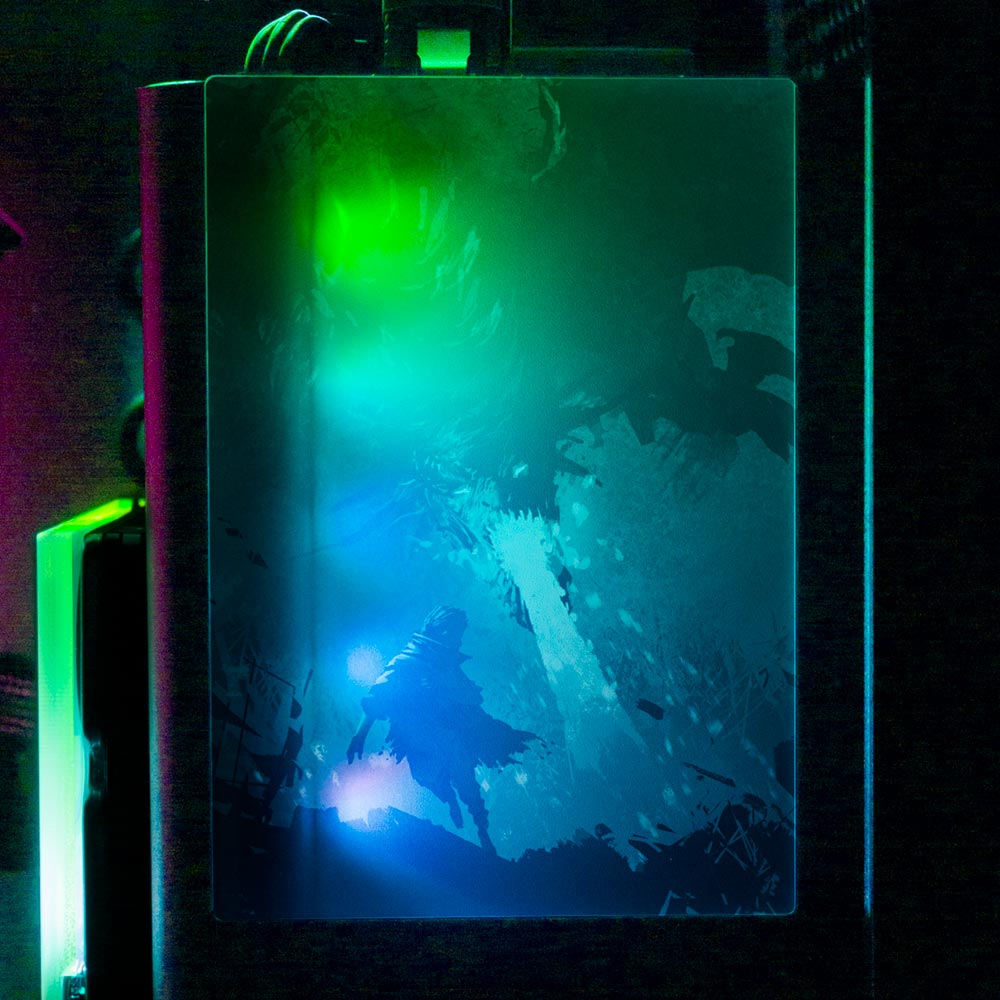 Black Dragon Breath RGB SSD Cover Vertical - V1Tech