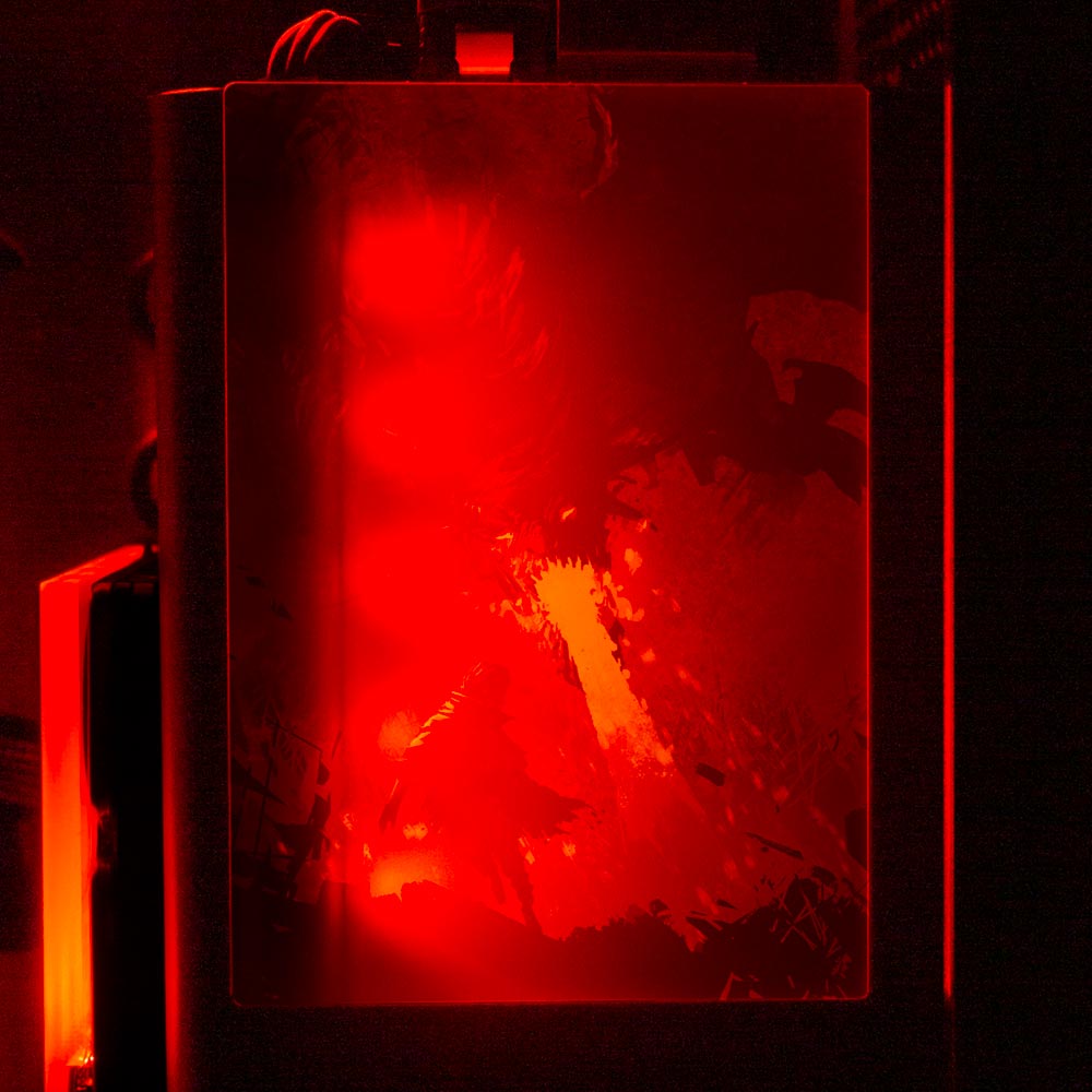 Black Dragon Breath RGB SSD Cover Vertical - V1Tech