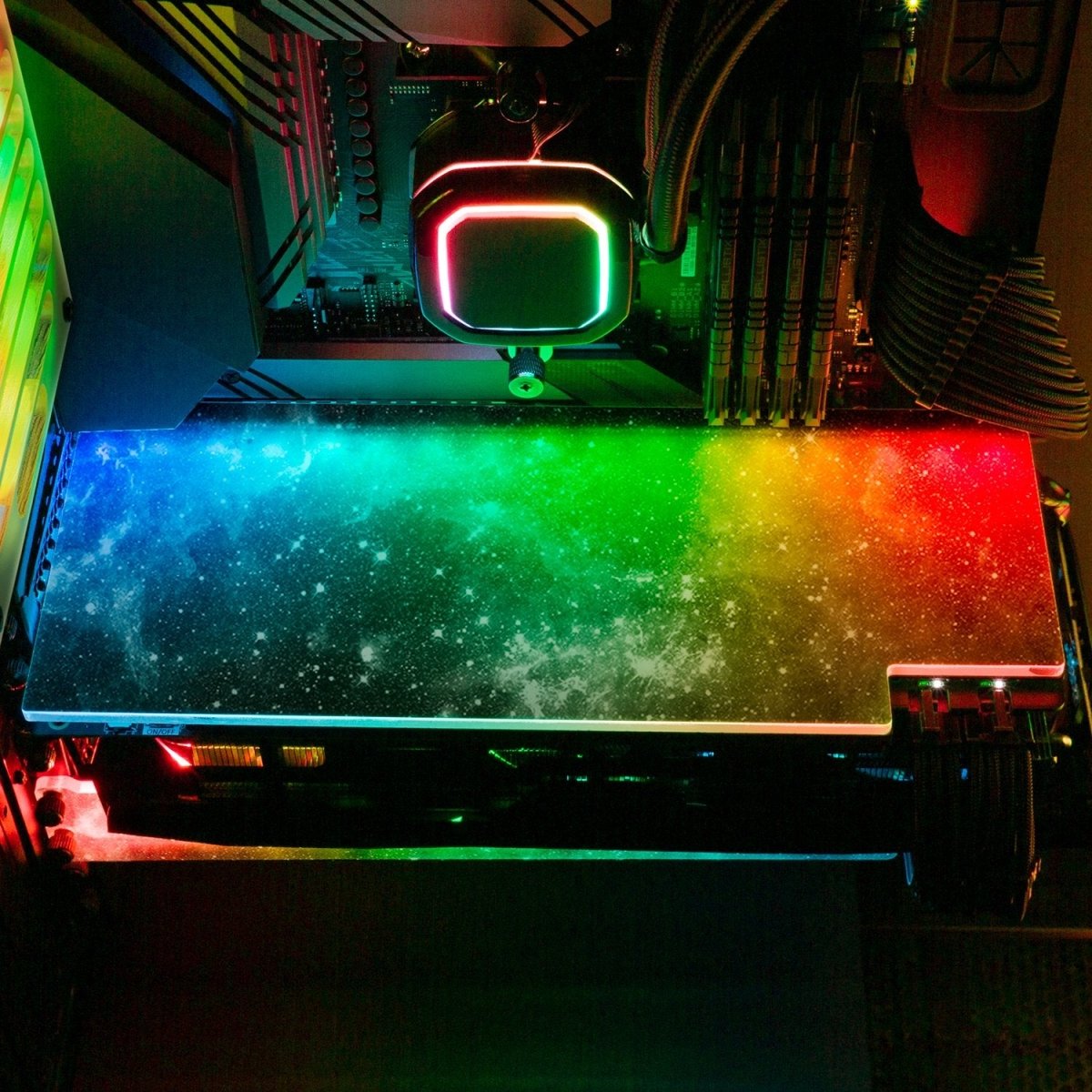 Black Space RGB GPU Backplate - V1Tech