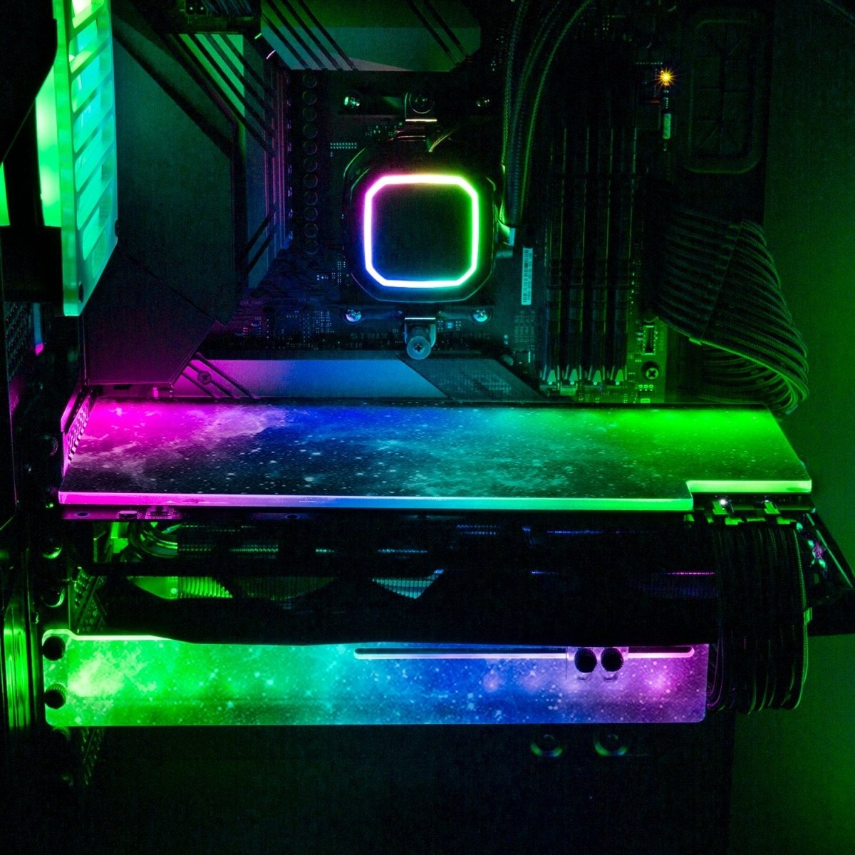 Black Space RGB GPU Backplate - V1Tech