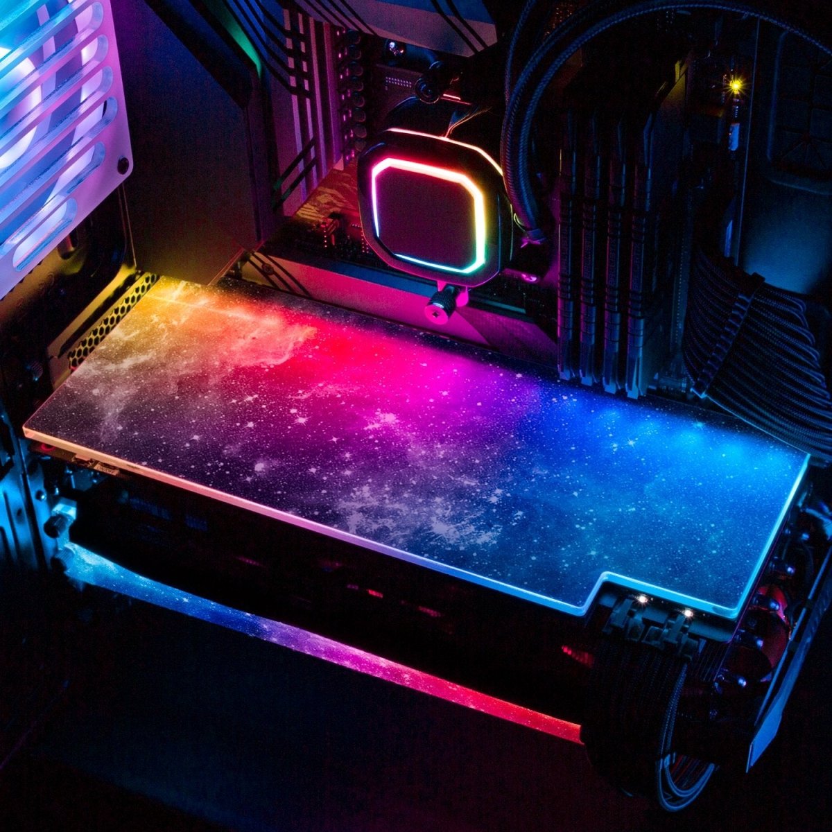 Black Space RGB GPU Backplate - V1Tech