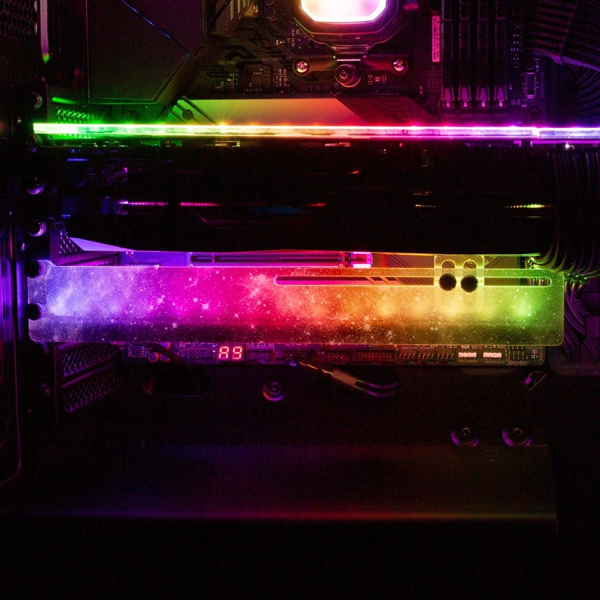 Black Space RGB GPU Support Bracket - V1Tech