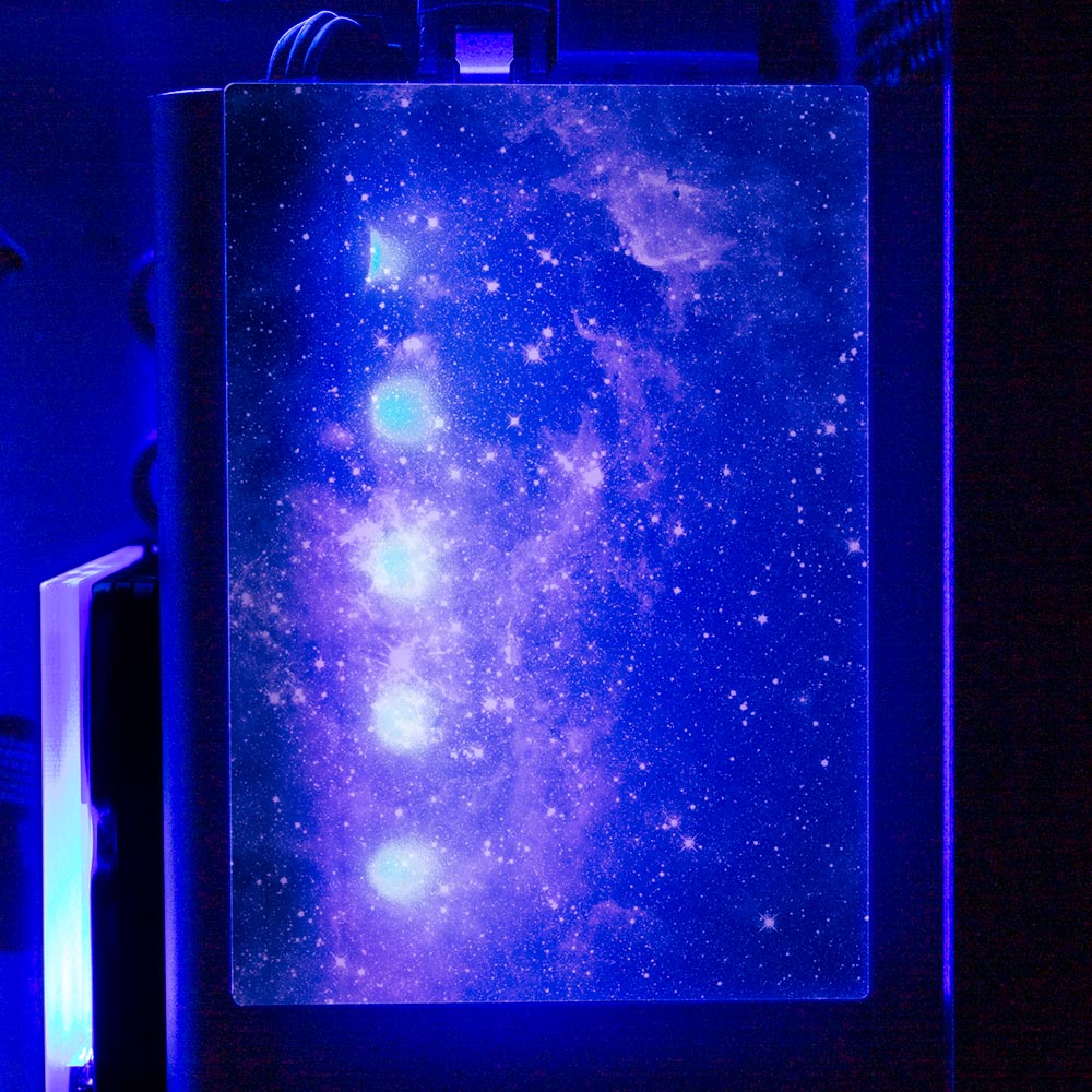 Black Space RGB SSD Cover Vertical - V1Tech