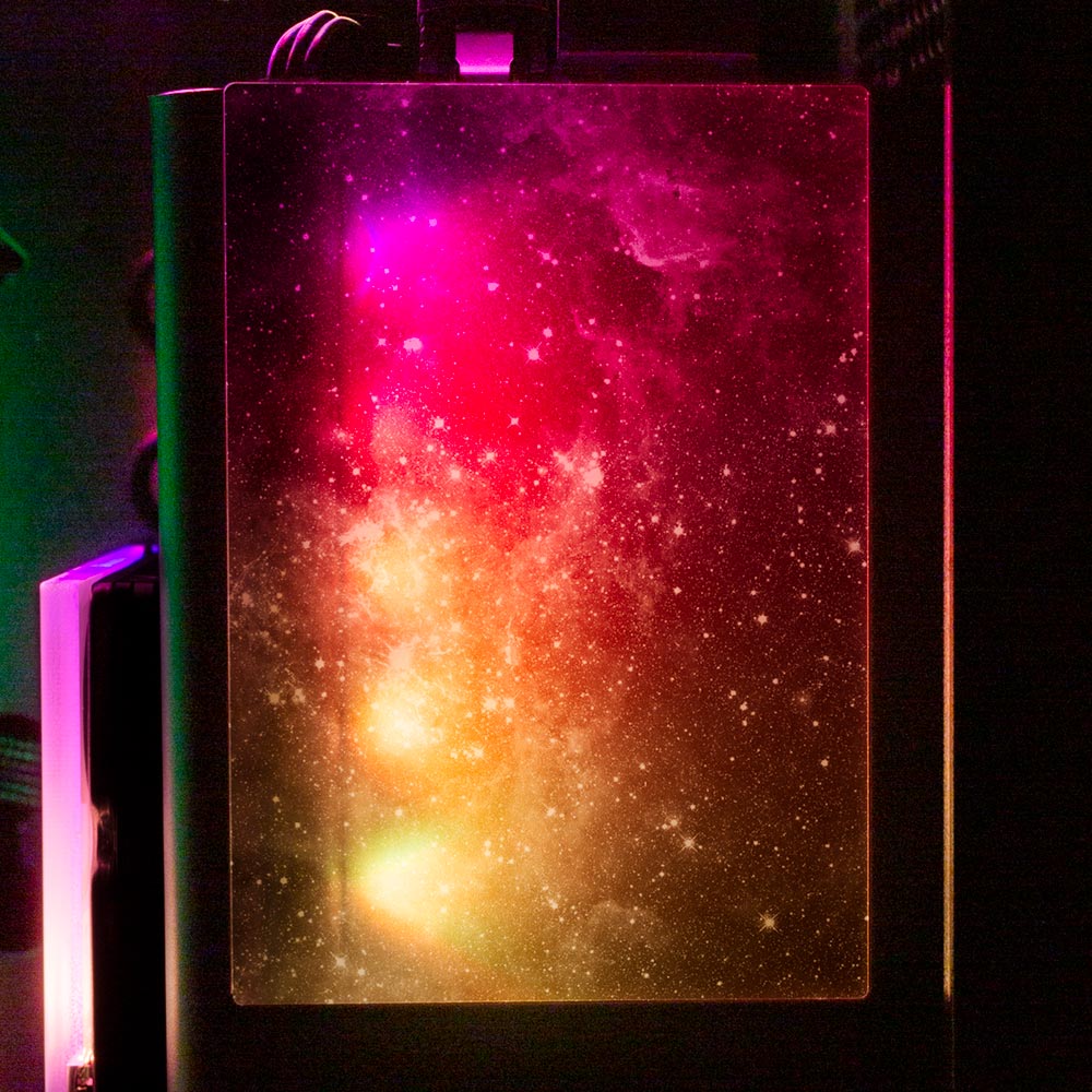 Black Space RGB SSD Cover Vertical - V1Tech