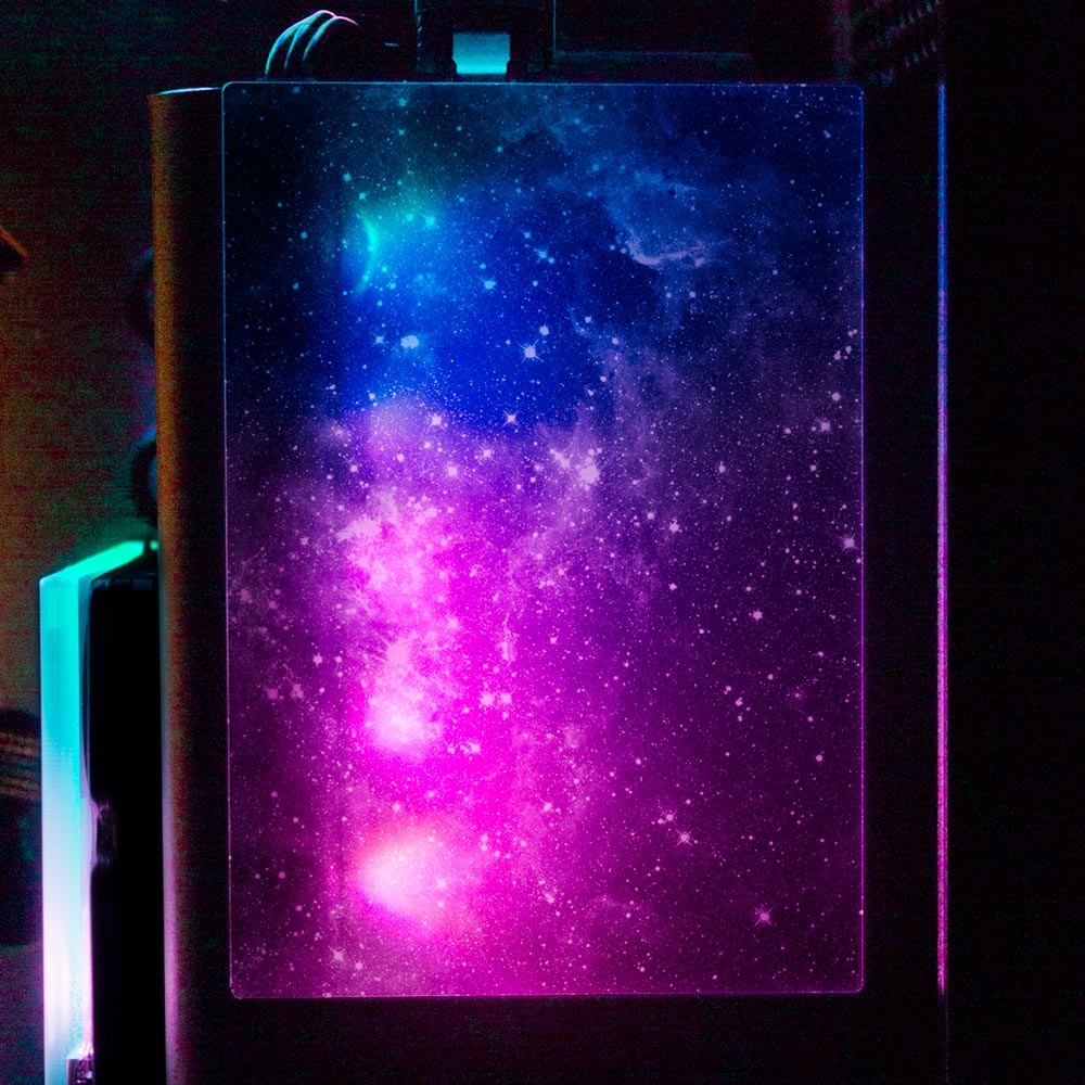 Black Space RGB SSD Cover Vertical - V1Tech