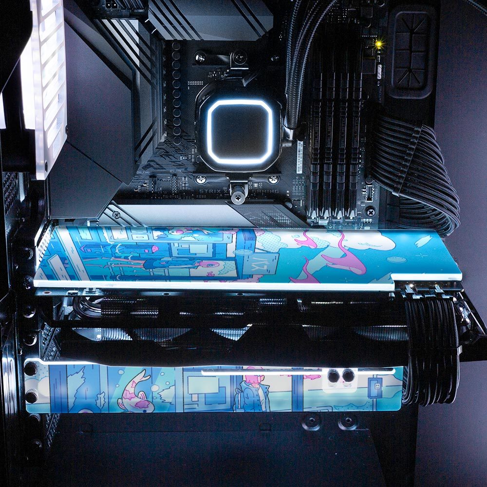 Blue Chapter RGB GPU Backplate - XmioArt - V1Tech