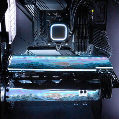 Blue Road RGB GPU Backplate - Cajuca Art - V1Tech