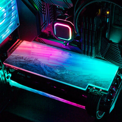 Blue Road RGB GPU Backplate - Cajuca Art - V1Tech