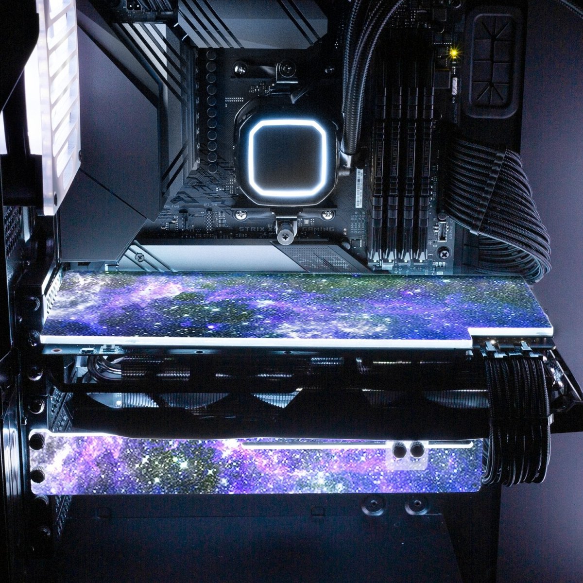 Blue Space RGB GPU Backplate - V1Tech