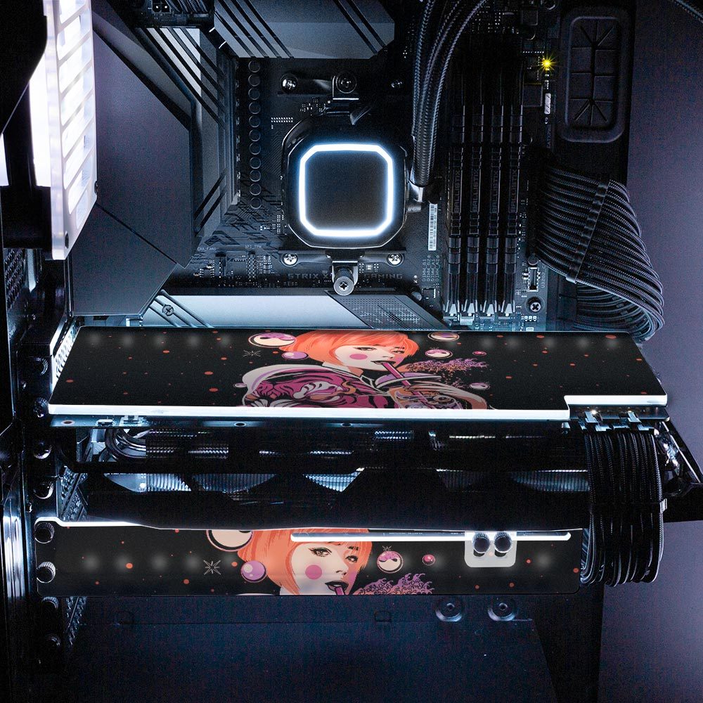 Boba Geisha RGB GPU Support Bracket - HeyMoonly - V1Tech