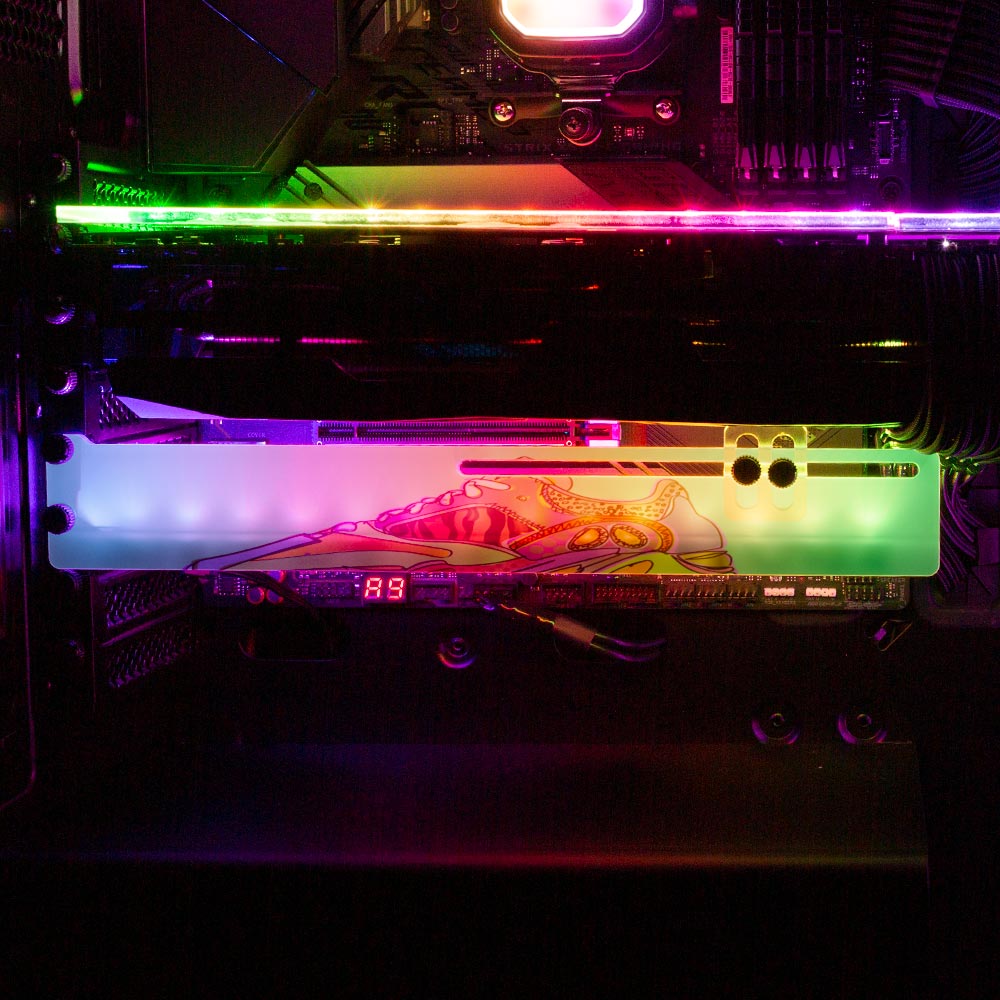 Boosterdrome RGB GPU Support Bracket - Technodrome1 - V1Tech